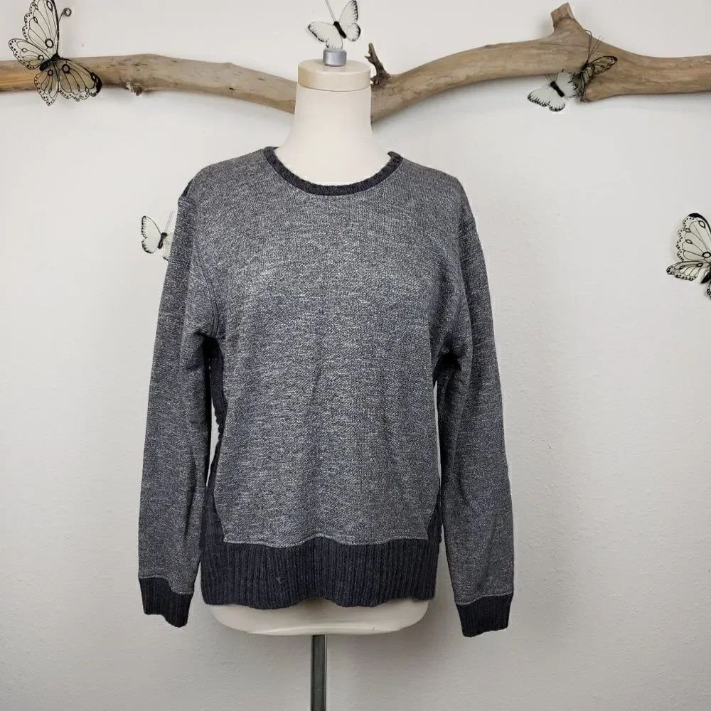 Workshop republic mixed media crewneck sweater